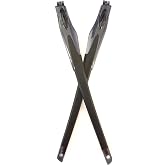 Locitudde Pewter Temple Arms Legs Replacement For Oakley Crosslink OX8027 OX8029 OX8030 Eyeglass Frames 1 Pair
