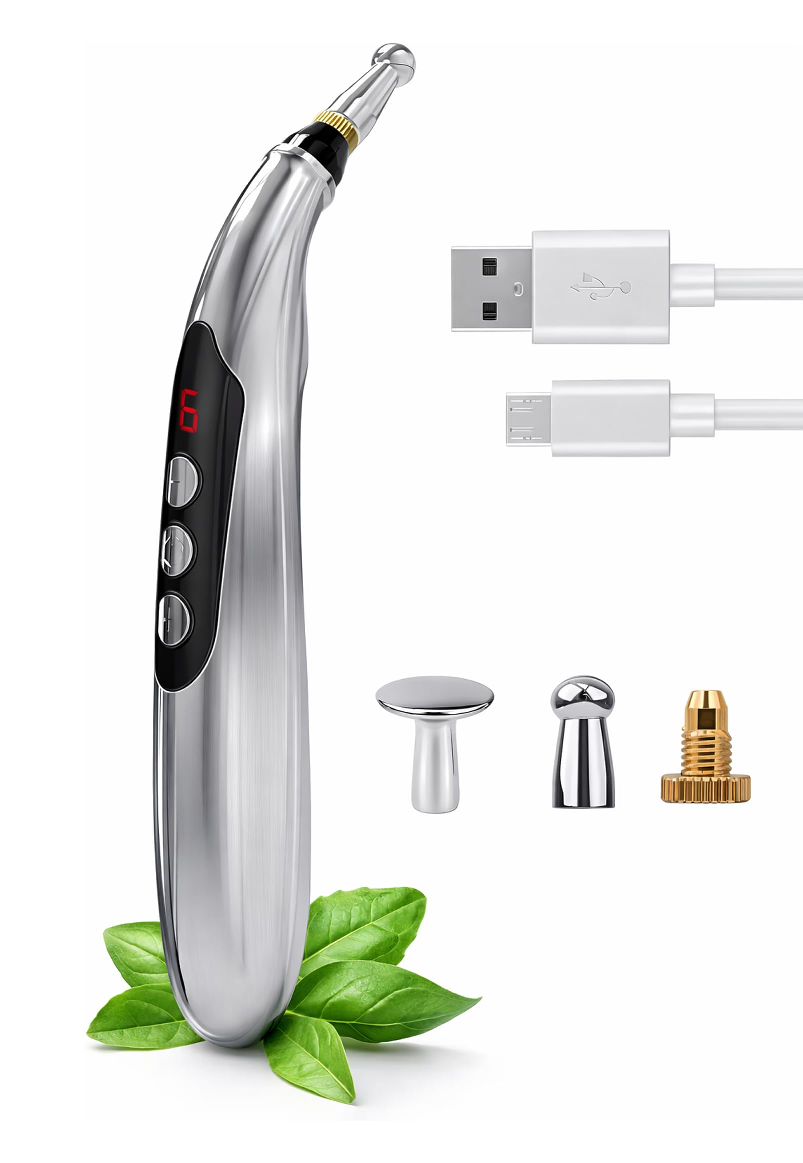 Photo 1 of ***MISSING PARTS***
Acupuncture Pen Electronic - USB Rechargeable Pain Relief Electric - for Meridians Energy Pens Massager - Pain Relief Massage Tool with 3 Massage Heads & 2 Massage Gel - Gifts for Women & Men