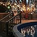 ON'H Globe String Light with G40 Bulbs 25ft UL Listed Outdoor String Lights for Patio Garden Backyard Party, Green Wire