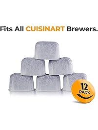 12-Pack of Cuisinart Compatible Replacement K&J Charcoal Water Filters for Coffee Makers - Fits all Cuisinart Coffee Makers