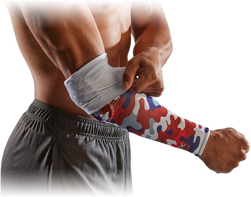 McDavid Basketball Reversible Shooter Arm Sleeve with HEX. Elbow Compression Sleeve with Padding (1 Sleeve) : Sports & Outdoors