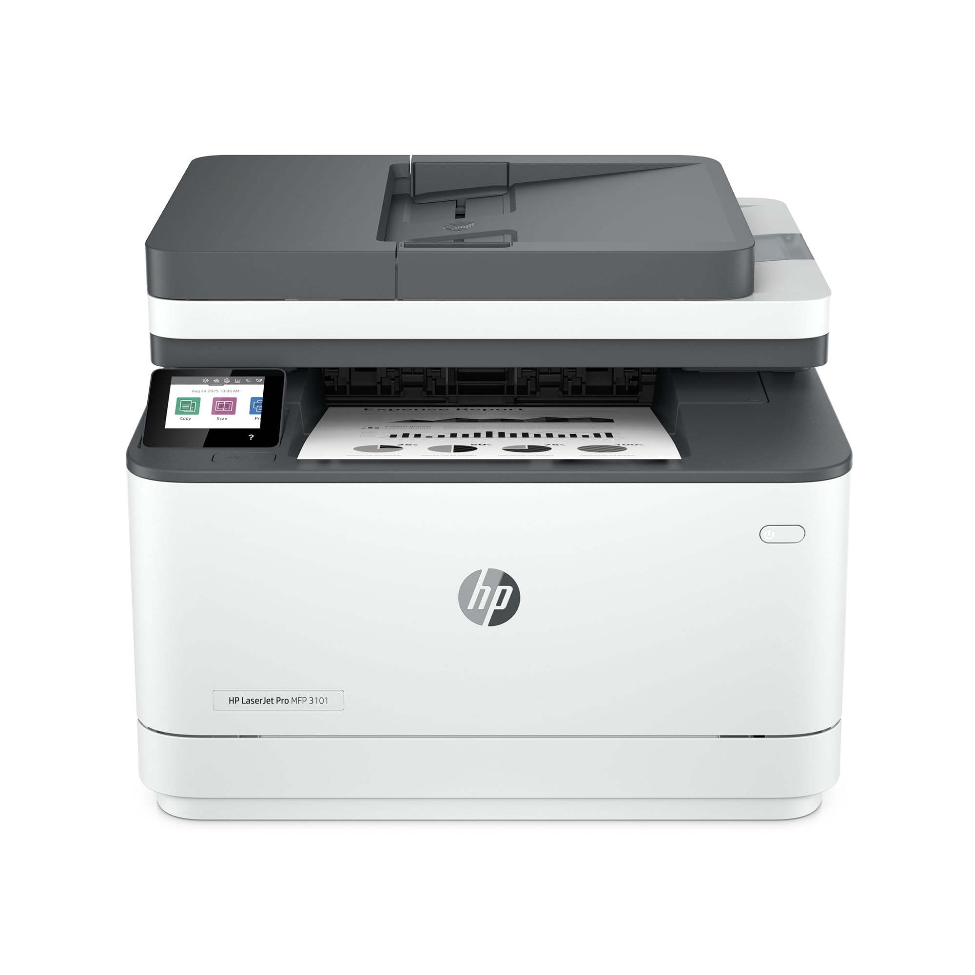 HP Laserjet Pro MFP 3101fdw Wireless Black & White All-in-One Laser Printer, Scanner, Copier, Fax, Best-for-Office (3G628F)