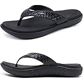 KuaiLu Womens Flip Flops Ladies Yoga Mat Comfortable Walking Thong Sandals With Plantar Fasciitis Arch Support Slip On Indoor Outdoor For Summer
