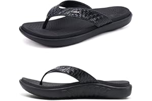 KuaiLu Womens Flip Flops Ladies Yoga Mat Comfortable Walking Thong Sandals With Plantar Fasciitis Arch Support Slip On Indoor Outdoor For Summer