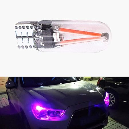 Amazon Fidgetgear 2個t10 194 168 W5w Led Cob Canbusガラスナンバープレート幅ライトパープル電球 コネクター 車 バイク Amazon Fidgetgear 2個t10 194 168 W5w Led Cob Canbusガラスナンバープレート幅ライトパープル電球 コネクター 車 バイク