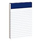 Ampad 20-208 Evidence 3" x 5" Narrow Perforated Writing Pads - White (12 Pads of 50 Sheets Each)