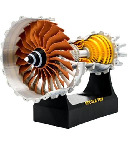Amazon.com: NikolaToy TR900 Turbofan Engine Model Kit – 1:20 Scale