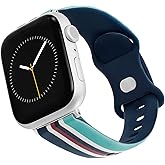 Wrangler® Mulit-Striped Silicone Band for Apple Watch®, Fits all Apple Watch® Series and Sizes