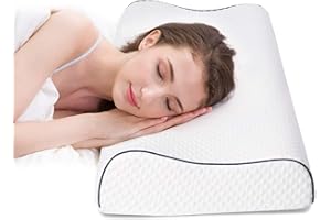 Fityou Ergonomic Memory Foam Neck Pillow,Support Pillow for Neck Pain Relief, Support Pillows for Side Back Stomach Sleepers 
