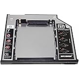 JUYO VONSAN 2.5" /9.5mm SATA 2ND HDD HARD DRIVE Caddy/Adapter For DELL Latitude E6400 E6500 E6410 E6510 E4300; DELL Precision M2400 M4400 M4500