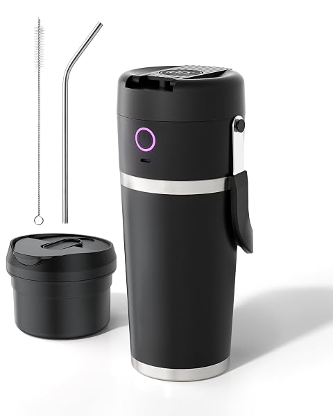 PORTABLE BLENDER WITH INSULATED CUP, PERSONAL BLENDER FOR...