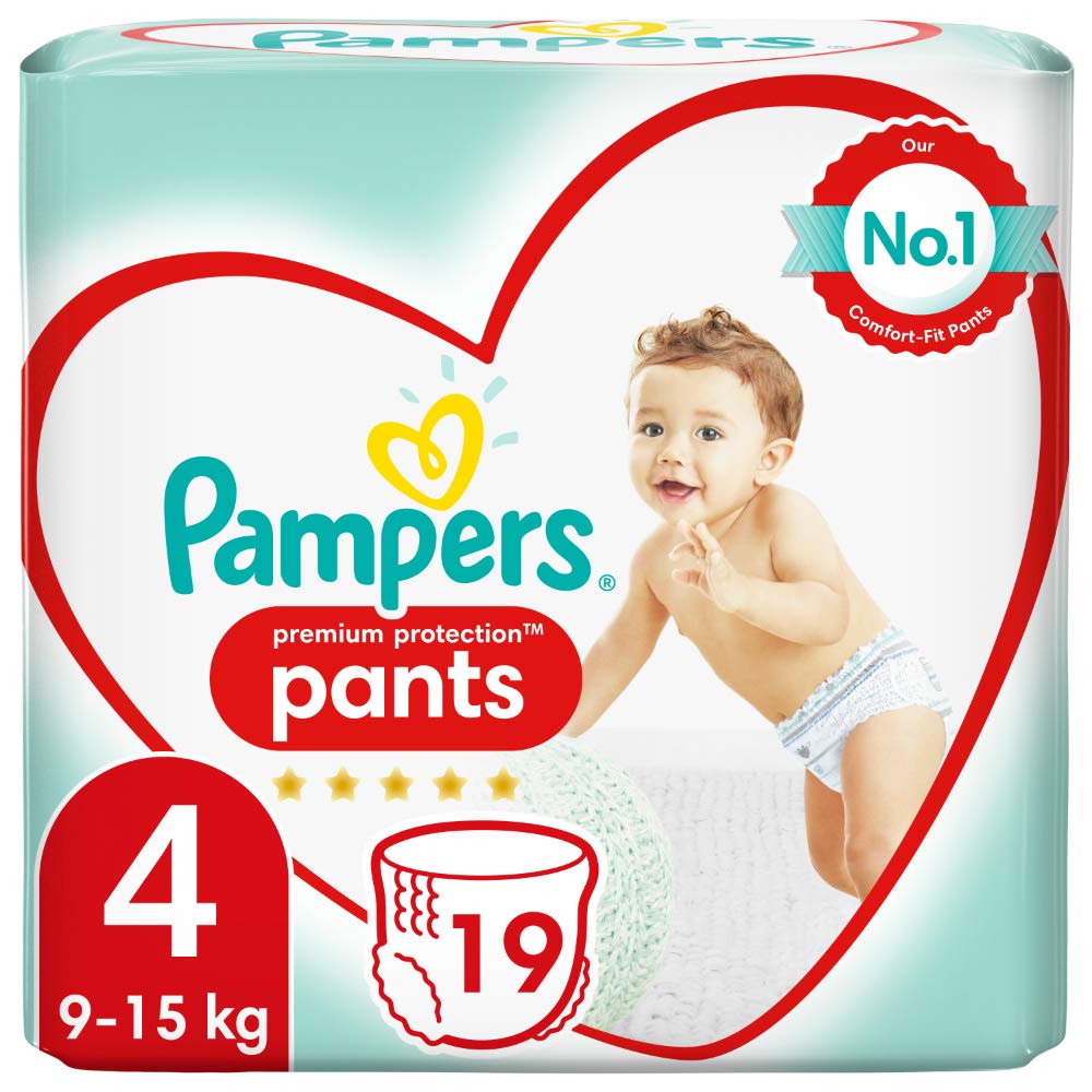 Pampers Premium Protection Pants Size 4, 19 Nappies