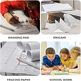 LEUSO White Drawing Paper Roll 44cm x 20m Art Paper for Painting Sketching view 7
