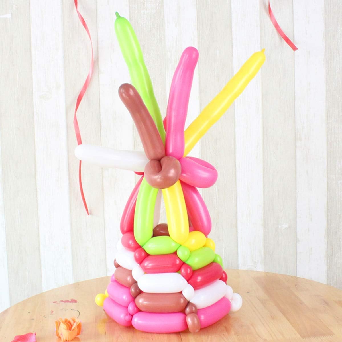 Gifts 4 All Occasions Limited 100 pcs Modelling Balloons Large Mixed Coloured Birthday Party Decorations, Multi - Image 5