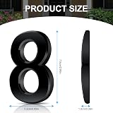 Vicloon 3D Self Adhesive Mailbox Numbers 3 Inch ABS Black House Address (8) view 2