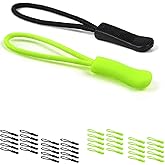 Red Snail 40PCS Zipper Pull - Fluorescent Zipper Pull Replacement for Backpacks