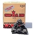 Charcoal King by 7K Charcoal Briquette - All Natural - Additive Free - Biodegradable - Highest Firing Temperature - Extra Long Burning Time - 8.8 lbs