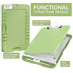 Sooez Clipboards with Storage, High Capacity Clip