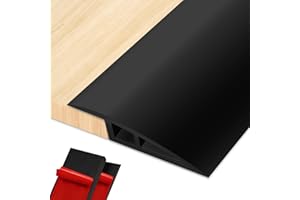EASEINSTALL Vinyl Floor Transition Strip Door Threshold Self Adhesive 36 inch, Thresholds for Doorways, Edge-Reducer Transition-Strips for Door/Floor (Black)