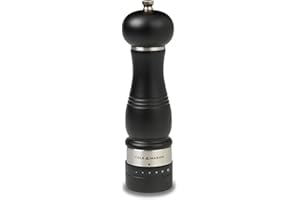 COLE & MASON Ardingly Wood Pepper Grinder - Wooden Mill Includes Gourmet Precision Mechanism and Premium Peppercorns, Dark Brown