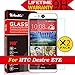 HTC Desire Eye Glass Screen Protector,[2 Pack](M910x) AnoKe [Lifetime Warranty](2.5D 0.3mm 9H) Tempered Glass For HTC Desire Eye E1 M910x Glass -2Pack