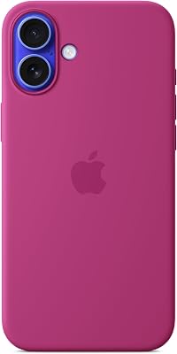 iPhone 16 Plus Silikon Case mit MagSafe – Fuchsia ​​​​​​​