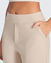 G4Free Women Wide Leg Pants with Pockets Office