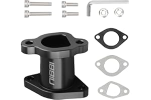 NIBBI Predator 212 Intake Manifold,212 Predator Performance Part Intake Pipe Inlet Manifold For Mini Bike 196cc/212cc/224cc Engine GX160 GX200 225RS(FL-Black)