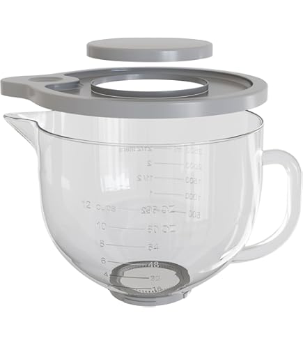 Amazon.com: Cofun Glass Mixer Bowl for Kitchenaid Tilt-Head Stand