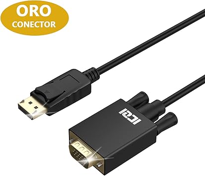 ICZI Cable DP a VGA, Cable Adaptador DisplayPort a VGA 1080p ...