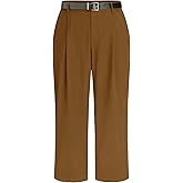 CIDER High Waist Solid Tapered Trousers with Belt Curve & Plus