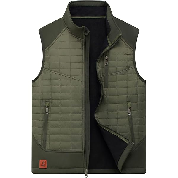 Msmsse Men's Softshell Lightweight Vest Outerwear Puffer Windproof