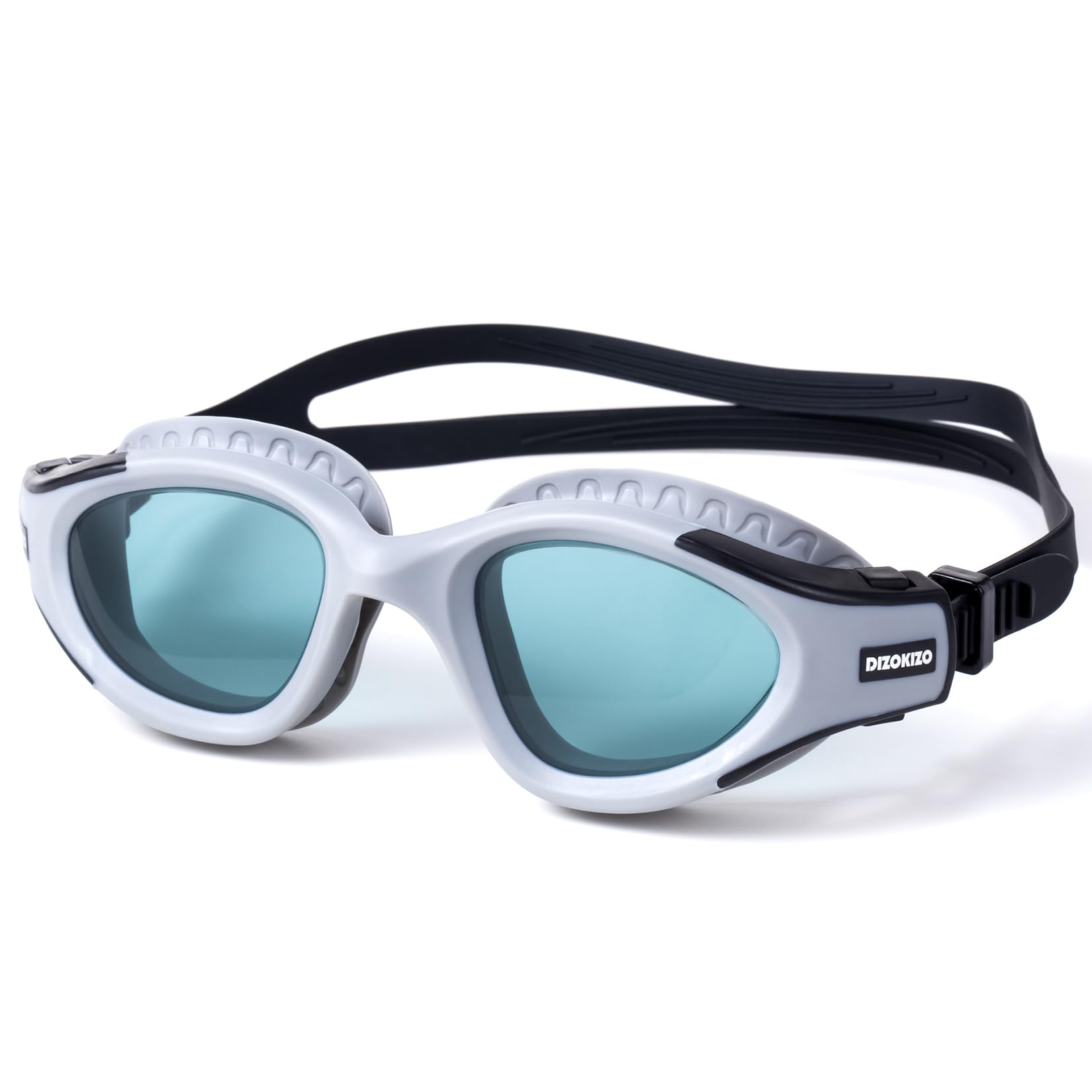 Dizokizo Swimming Goggles UV Protection Anti-Fog No Leaking Swim Goggles Easy to Adjust for Adult Men Women