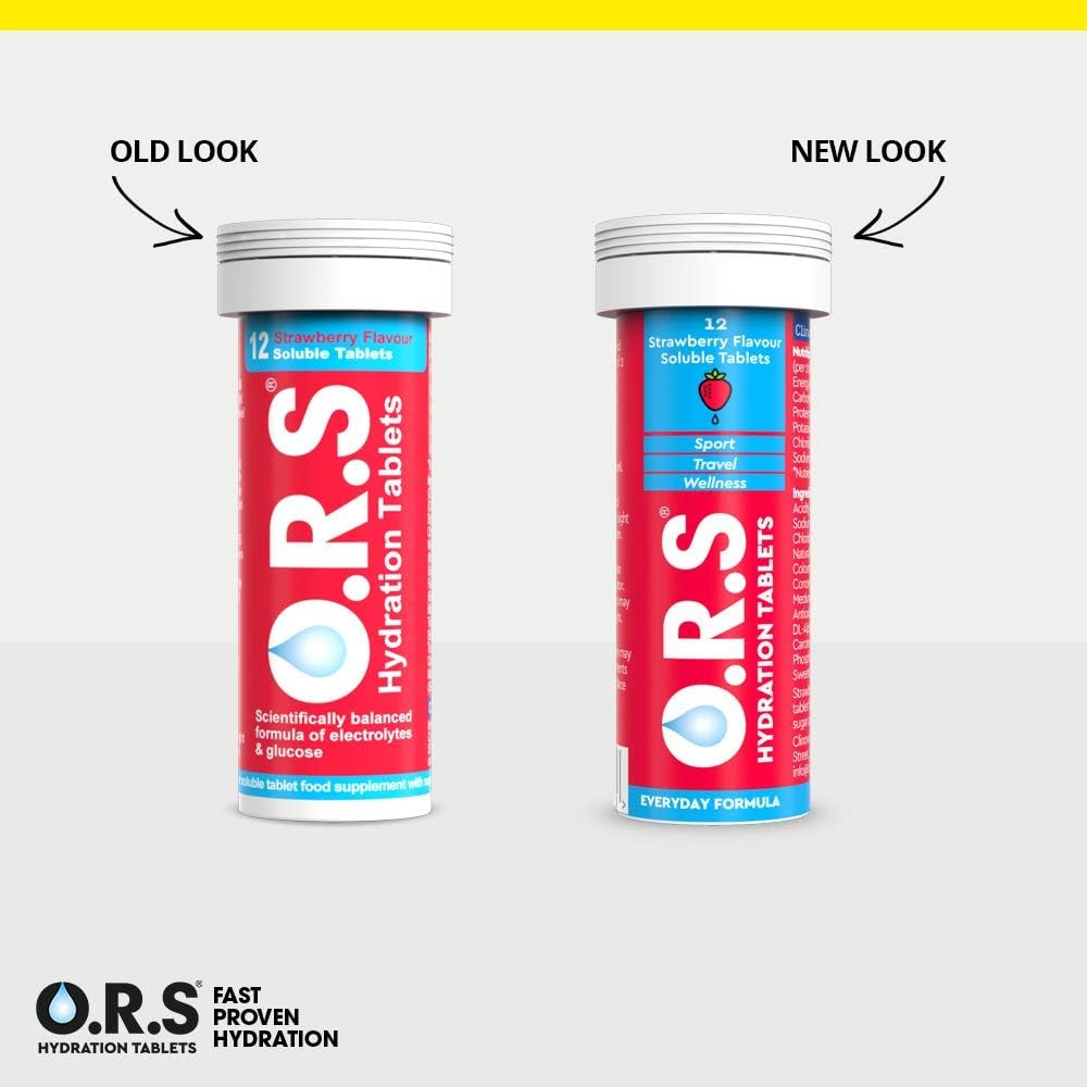 O.R.S Hydration Tablets - Strawberry, Pack of 1, 24 count (Pack of 1) - Image 5