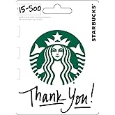 Starbucks Thank You Physical Gift Card - $50