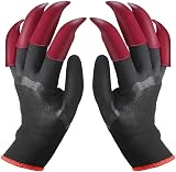IME Garden Gloves with Claws Waterproof Digging Planting Farm Work Black One view 7
