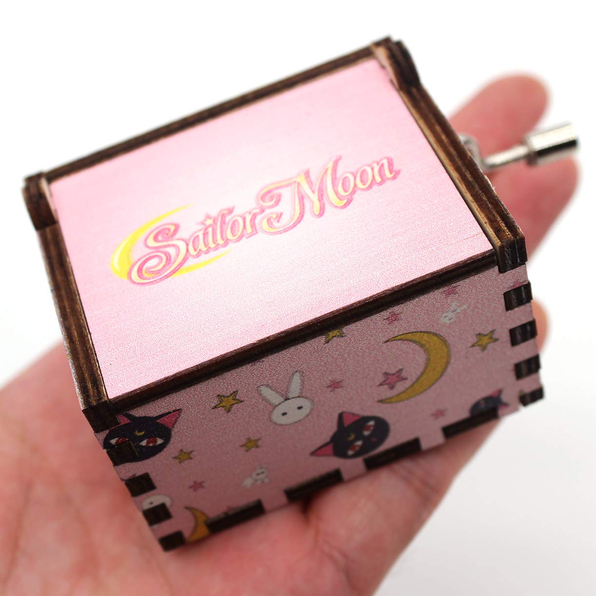 ukebobo Wooden Music Box – Color Painted Sailor M Music Box, Sailor Gifts for Sister、Daughter – Play Sailor M Theme Song – 1 Set