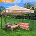 ABCCANOPY Garden Gazebo Replacement Canopy 10' x 10' Soft Top for 10' x 10' Gazebo Model L-GZ730PST-C1 Beige(only Roof)