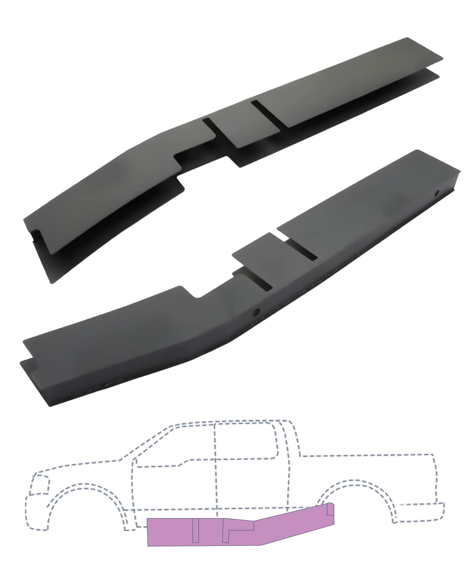 Photo 1 of Mountainpeak Mid Frame Rust Repair Kit Fit for 2004-2008 Ford F150 Crew Cab 5.6' Short Bed Frame (4 Doors)