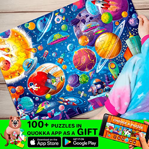 QUOKKA 100 Pieces Jigsaw Puzzles for Kids Ages 48 Big Floor Puzzles