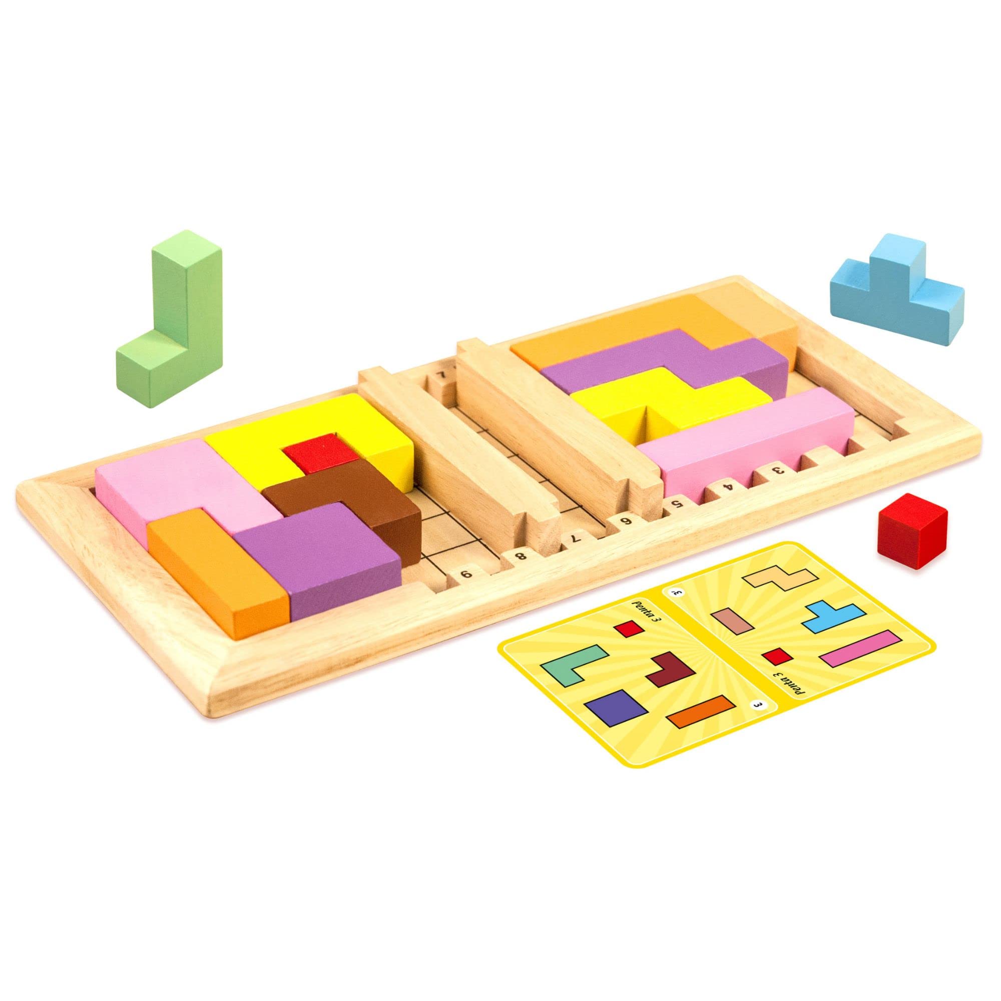 Katamino Family - Puzzle Game for Kids to Win Against Their Parents | Challenging Puzzle Game for All Cognitive Levels | 1 to 2 Players | 10 Minutes