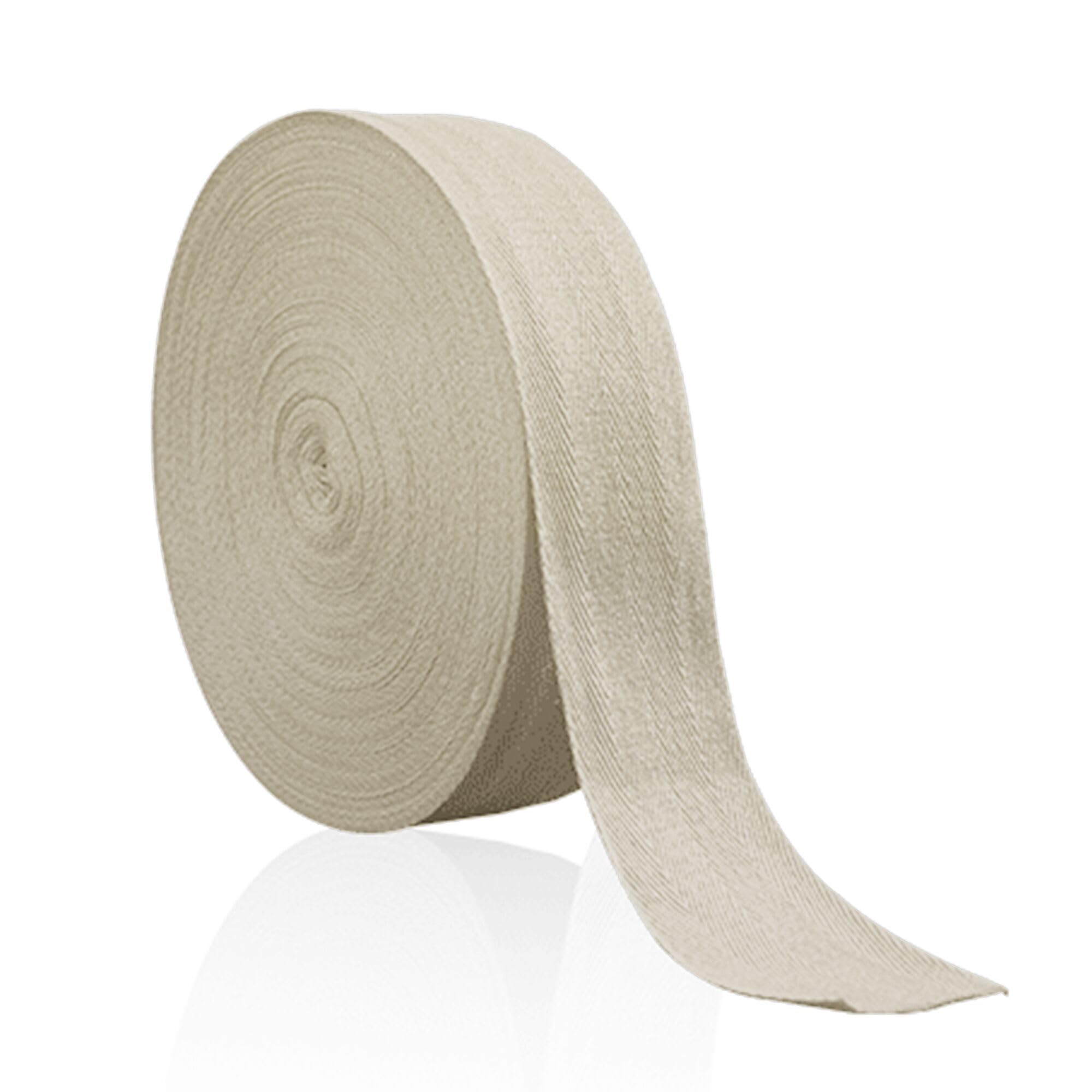 Cotton Tape 25mm 50m Bunting Tape Roll Herringbone Tape Natural White for Apron Sewing Dressmaking Craft 17 Options to Choose from