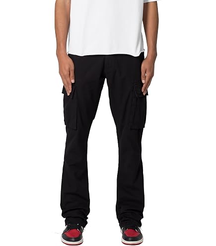 mnml Men's Drawcord Flare Cargo Pants - Khaki, XS at Amazon Men's