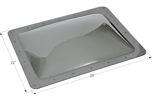 ICON 12119 Single Pane Exterior Skylight SL1824S - Smoke, 24" x 18"