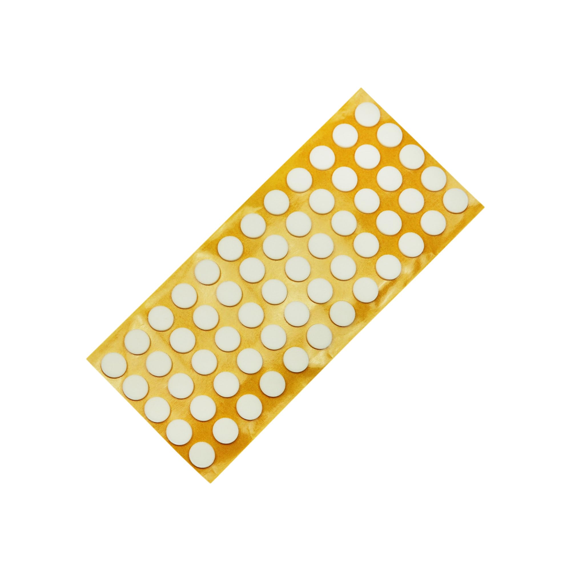 Adsamm® / 60 x self-adhesive anti-slip pads made of EPDM cellular rubber/ø 0.55'' (ø 14 mm) / White/round / 0.098'' (2.5 mm) thick anti-slip glides