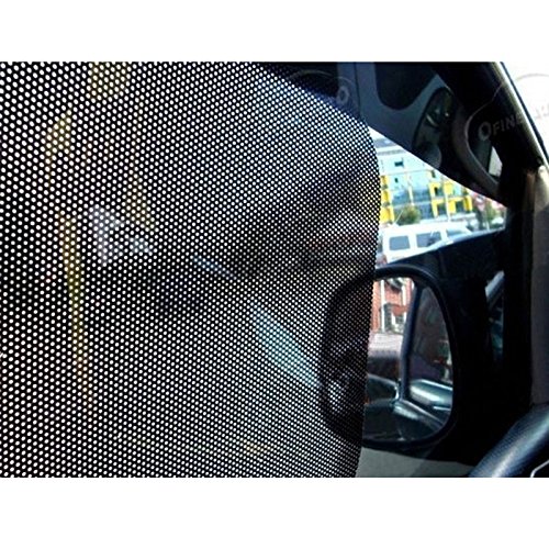 Leaftree 2 Pcs Black Car Rear Window Side Sun Shade Cover Block Static Cling Visor Shield Screen