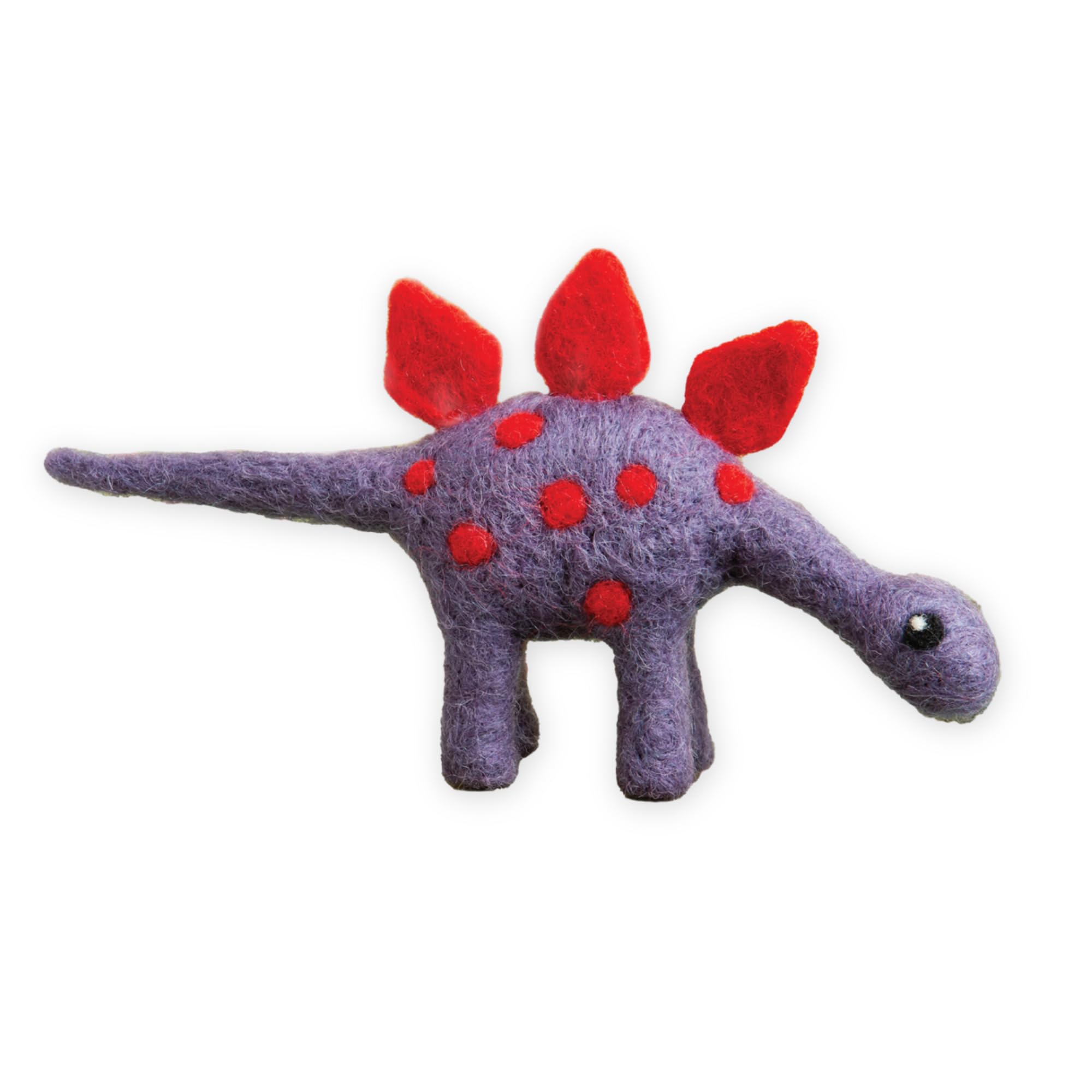 Hawthorn Handmade Stegosaurus Dinosaur Needle Felting Kit - Needle Felting Craft Kits for Adults UK, Includes Felting Wool, Needles & Instructions. Great for Adult Craft Gifts - Approx 17cm Long.
