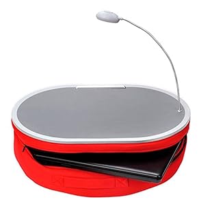 Deluxe Comfort Portable Lap Desk With LED Lamp, 18
