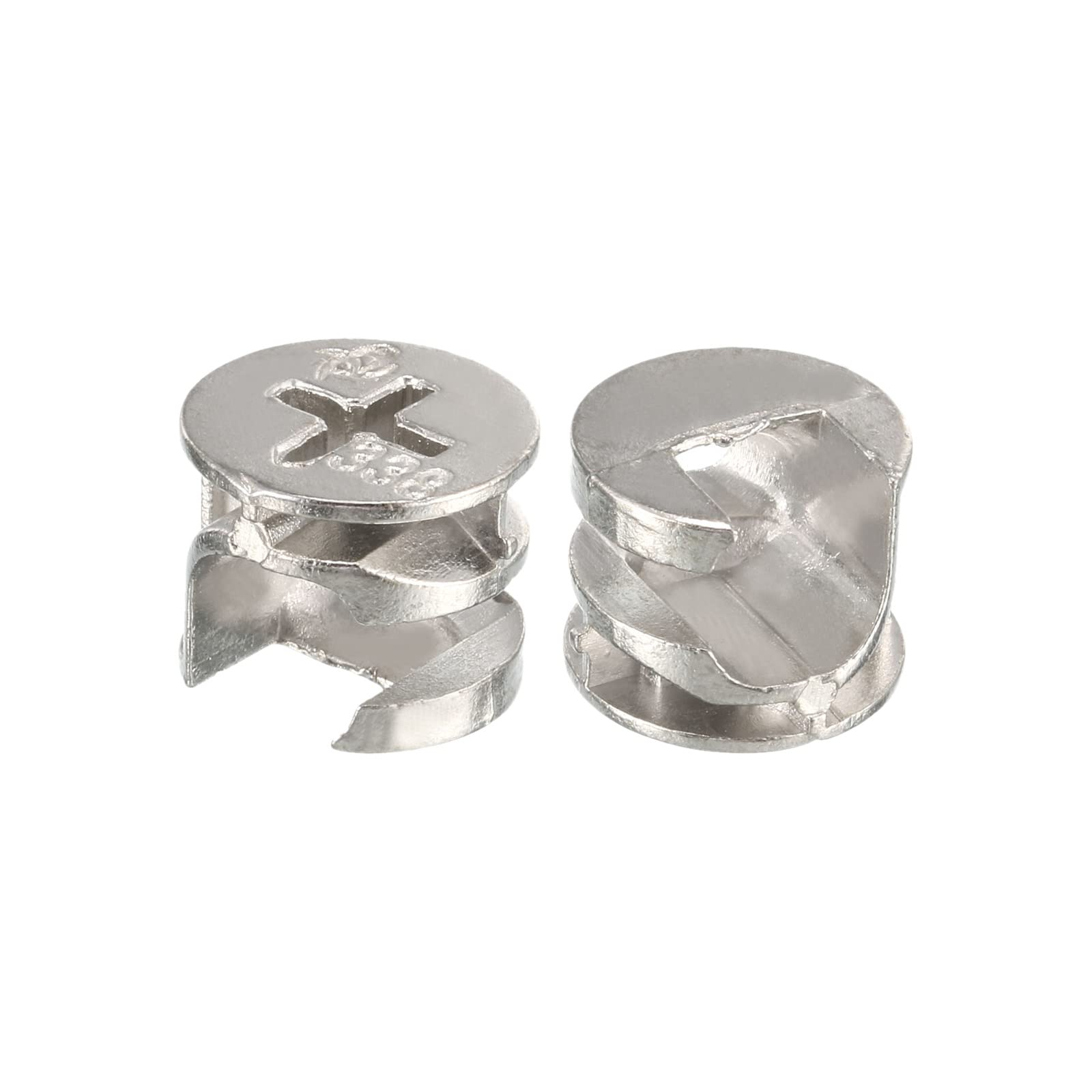 DTGN 14.4x11.5mm(DxH) Cam Lock Nut - 14Pack - Good for Wood Wardrobe Table Bookshelf - Furniture Cam Fittings Connectors - Silver Tone