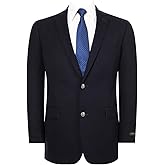Teemlanny Men's Elegant Classic Fit Blazer Stretch Sport Coat Two Button Suit Jacket Regular & Big and Tall